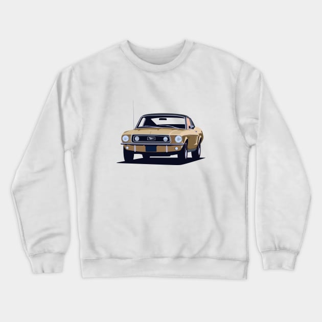 1968 Ford Mustang Crewneck Sweatshirt by TheArchitectsGarage